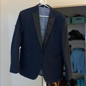 Express Navy Paisley Blazer